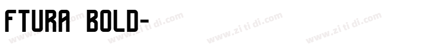 ftura bold字体转换